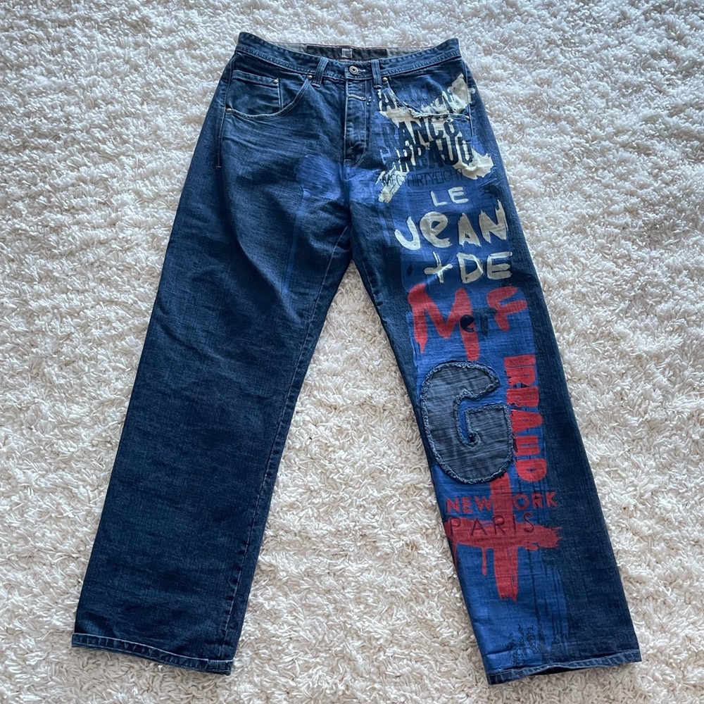 Vintage 90s Marithé + François Girbaud MFG Baggy Jeans |Men’s 32 Fits Women 8–10